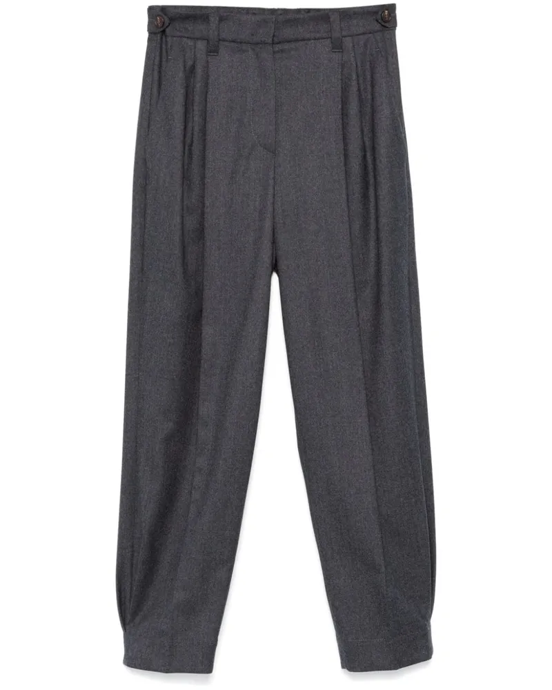 Brunello Cucinelli Klassische Bundfaltenhose - Grau Grau