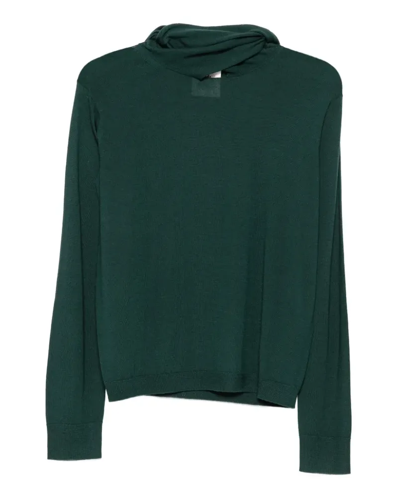 Semicouture Maglia Eden tie-fastening sweater - Grün Grün