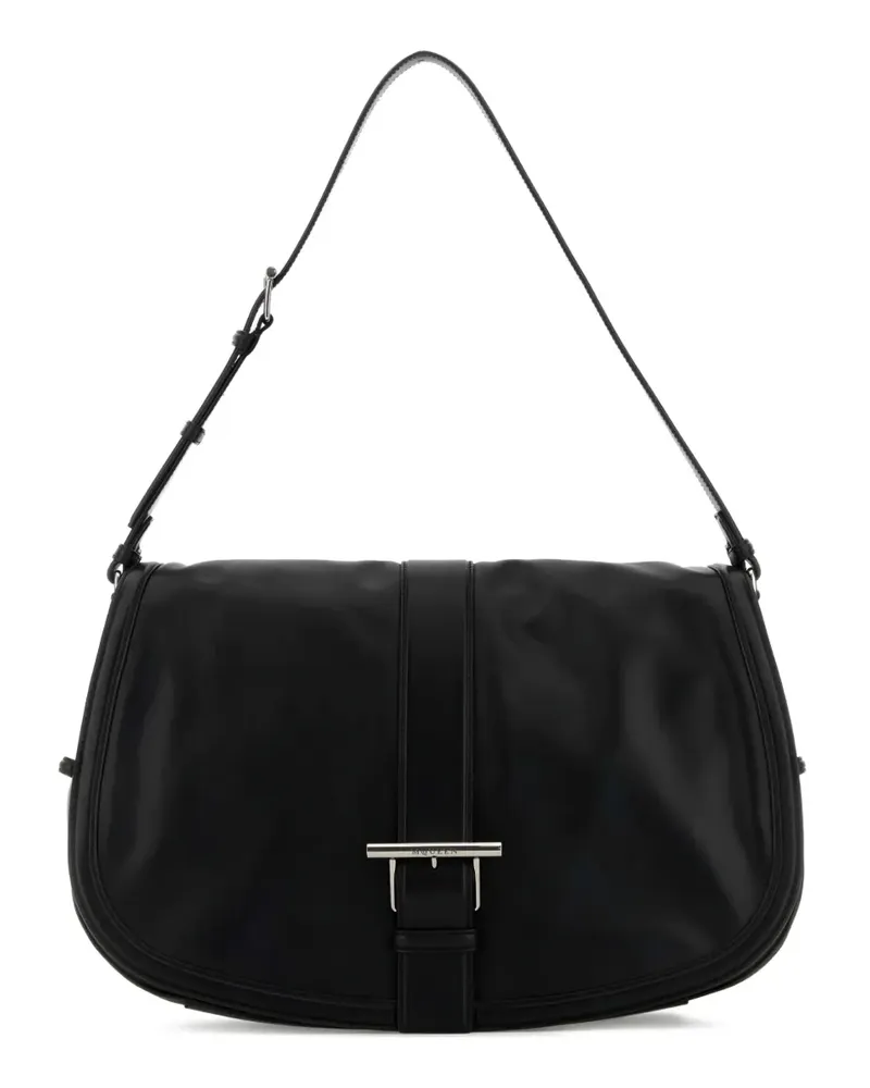 Alexander McQueen Große Kuriertasche mit T-Riemen - Schwarz Schwarz