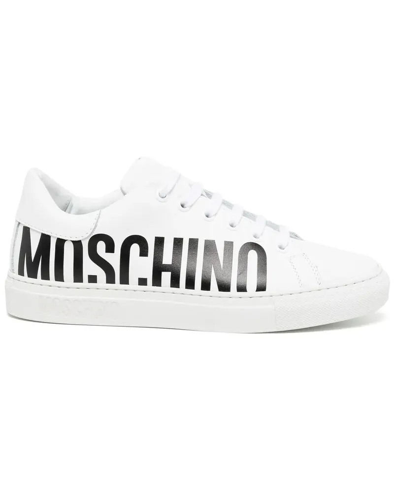 Moschino Sneakers mit Logo - Weiß Weiß