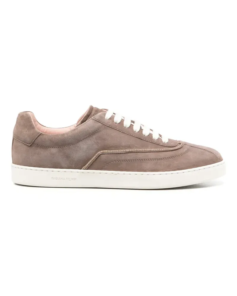 Fabiana Filippi Sneakers mit Perlenverzierung - Braun Braun