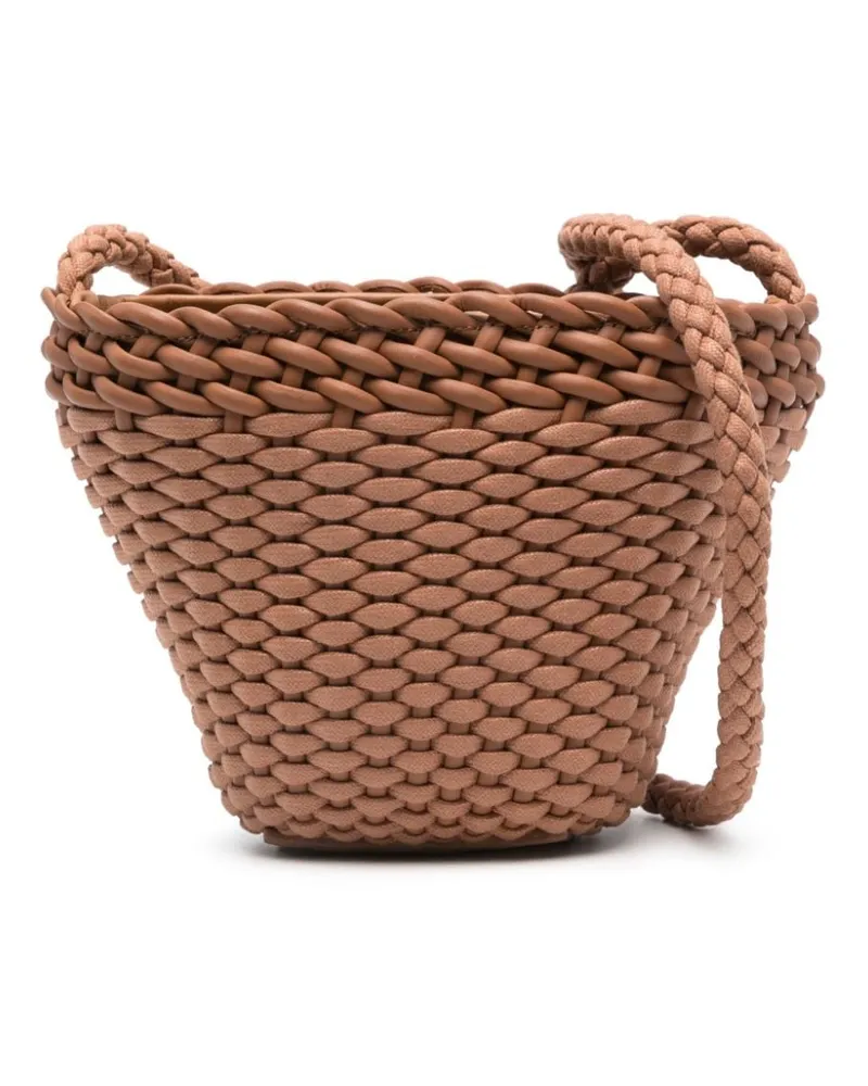 HEREU Fiol Beuteltasche mit Webmuster - Braun Braun