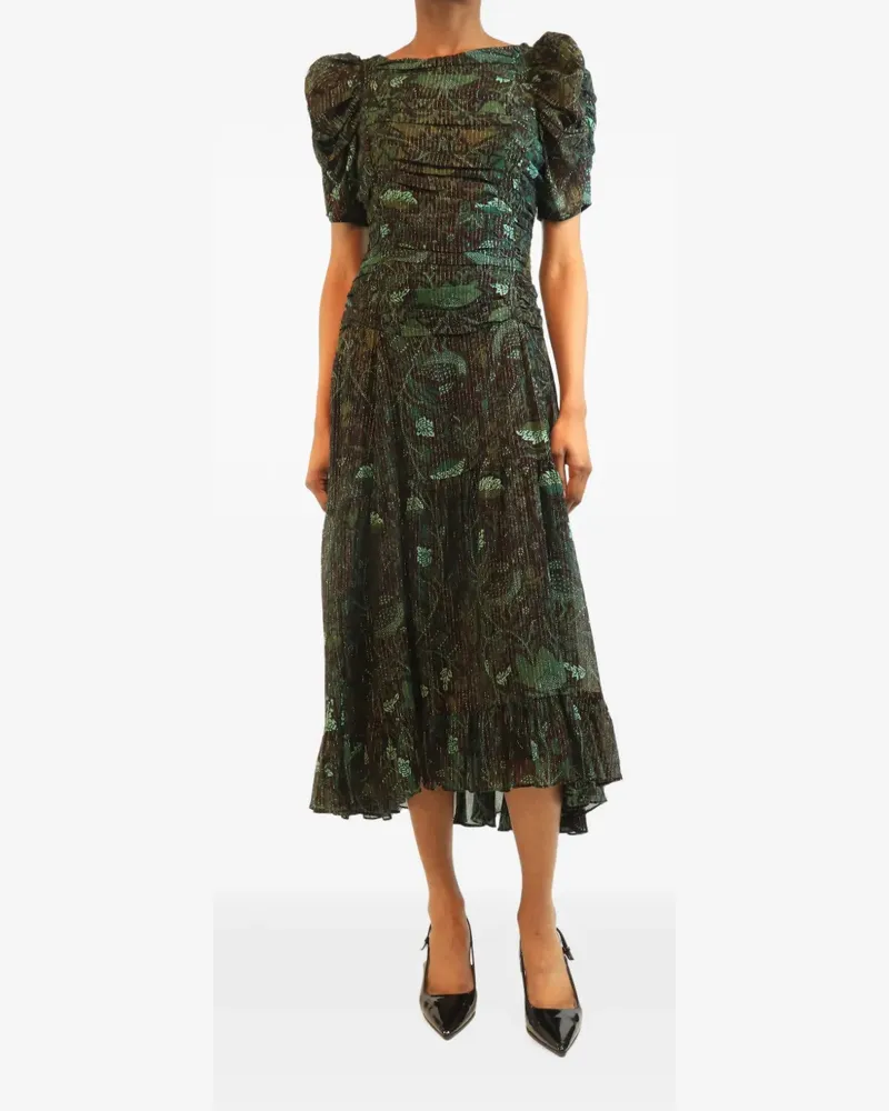 Ulla Johnson Marte short-sleeve cotton midi dress - Grün Grün