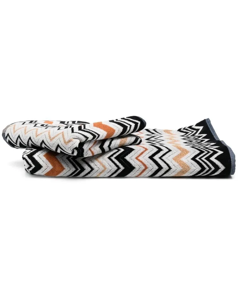 Missoni Home Bernard Handtücher mit Zickzackmuster (2er-Set) - Schwarz Schwarz