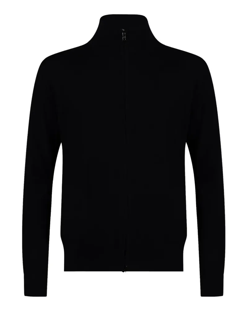 Ballantyne zip-up wool cardigan - Schwarz Schwarz