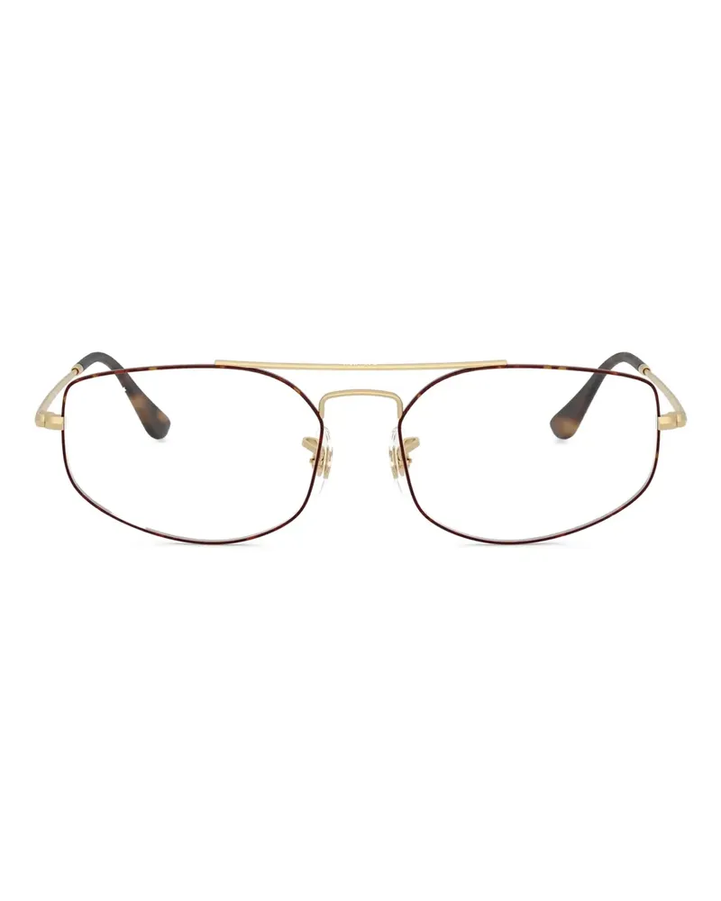 Ray Ban Explorer Brille mit geometrischem Gestell - Braun Braun