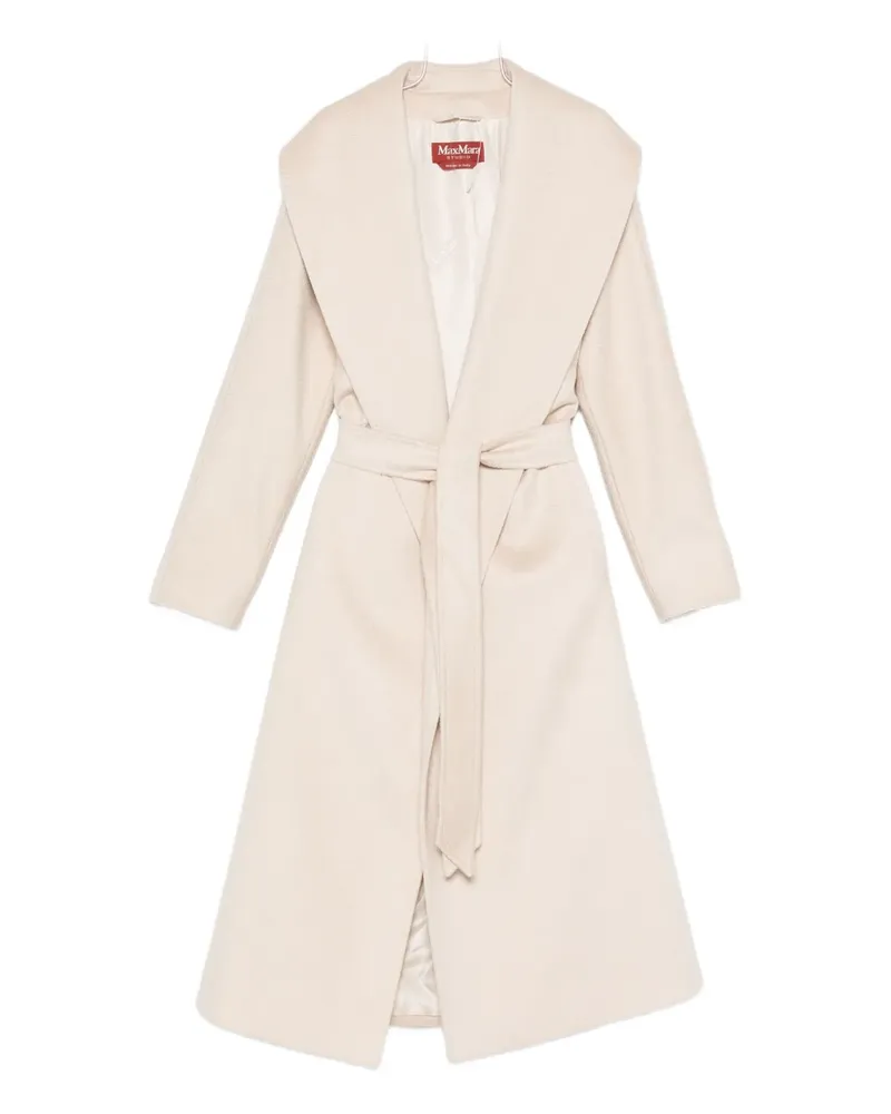 Max Mara Mantel mit Gürtel - Nude Nude