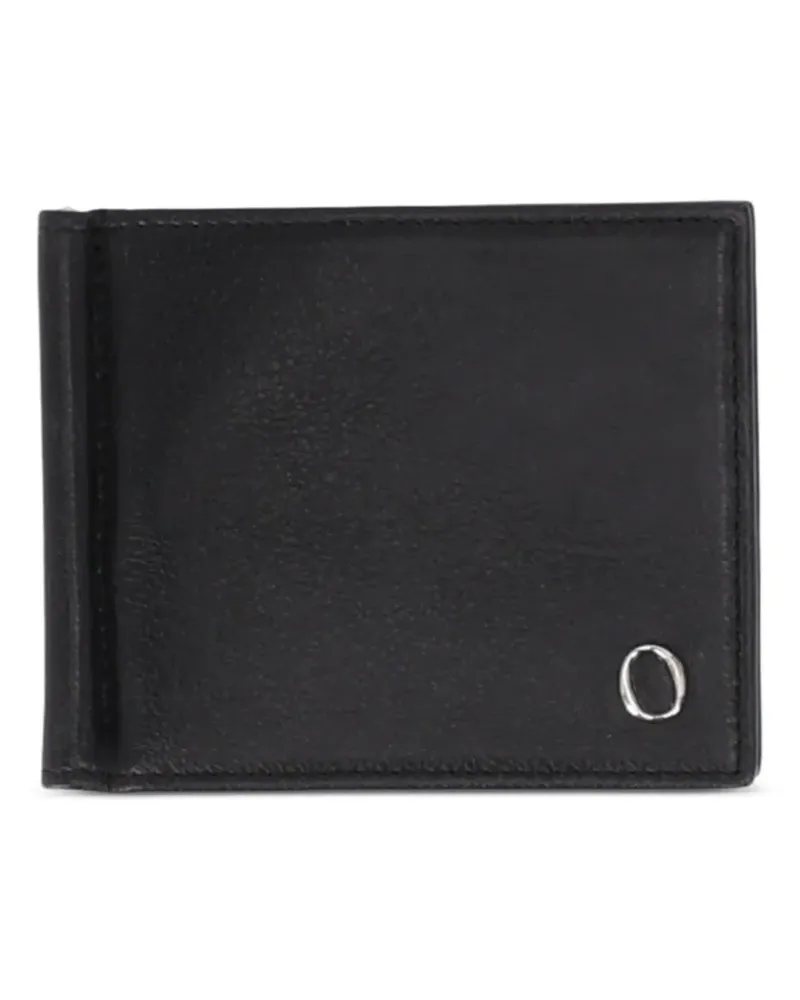 Orciani Lagoon Faltportemonnaie mit Logoplakette - Schwarz Schwarz
