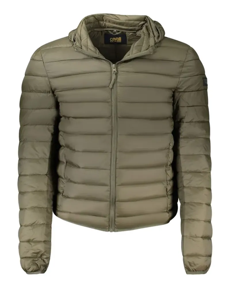 Roberto Cavalli hooded quilted jacket - Grün Grün