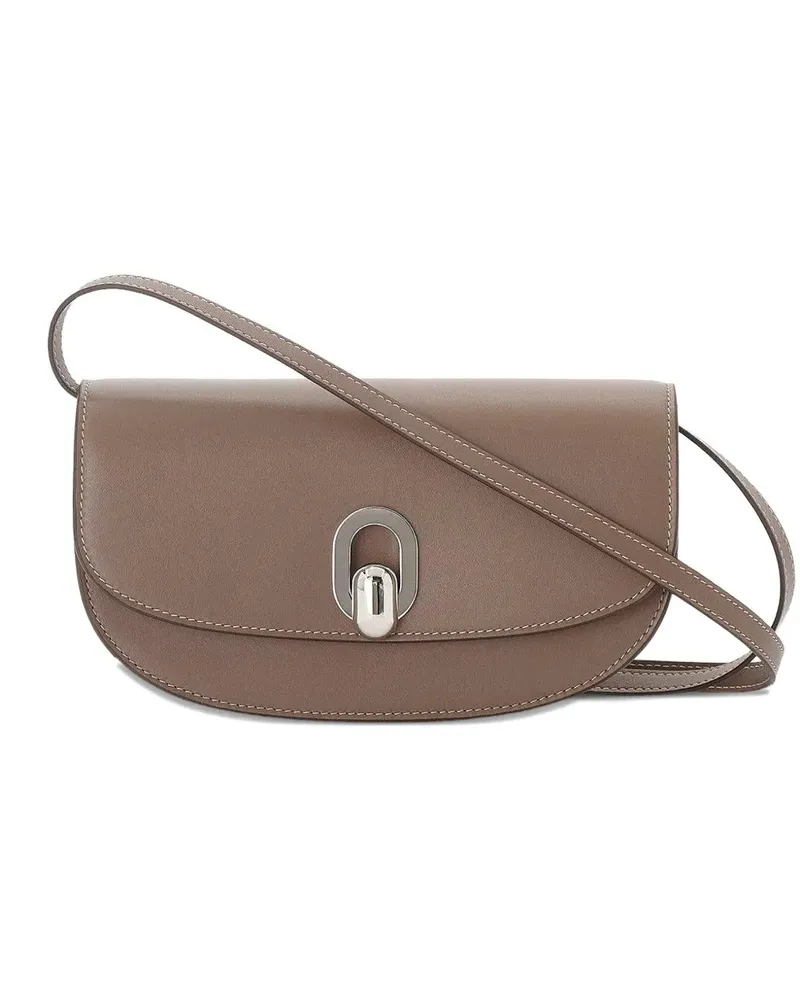 SAVETTE Tondo Crescent mini bag - Nude Nude