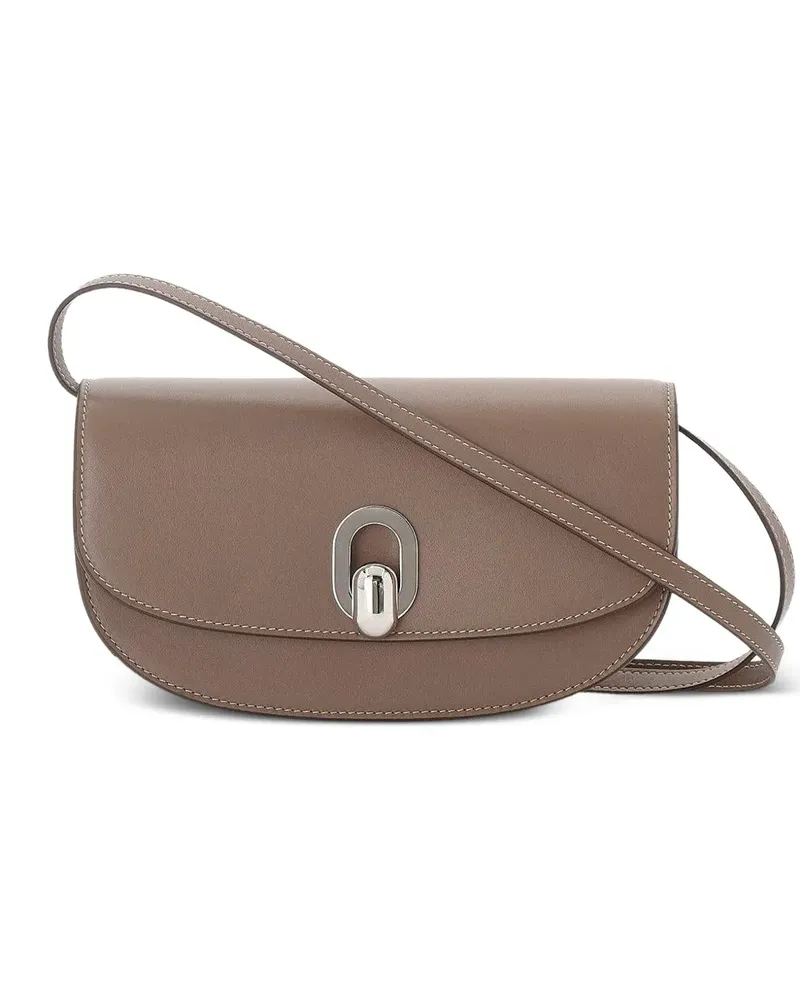 SAVETTE Tondo Crescent mini bag - Nude Nude