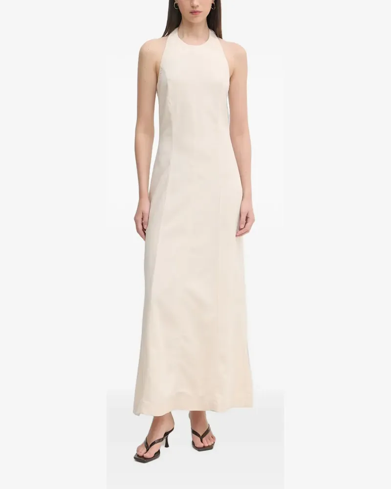 Gaudi halterneck backless maxi dress - Nude Nude
