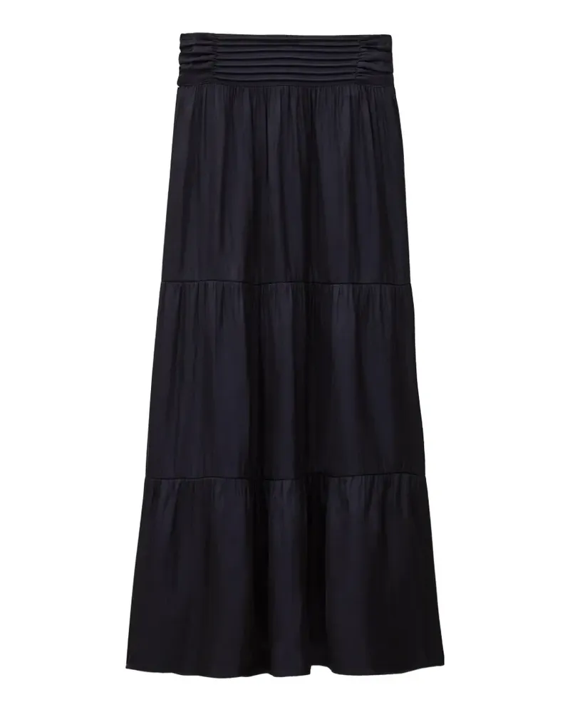 ba&sh Camyla tiered gathered-design skirt - Blau Blau