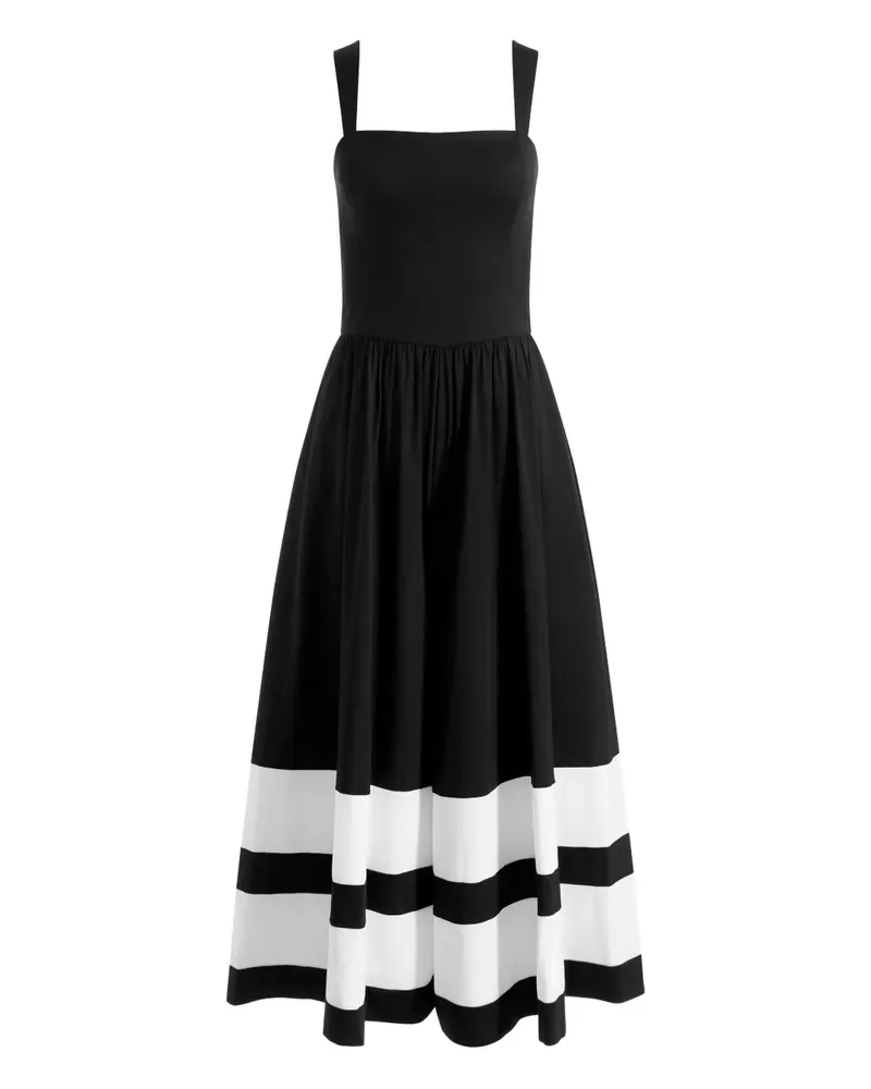 Alice + Olivia Belden Overall mit weitem Bein - Schwarz Schwarz