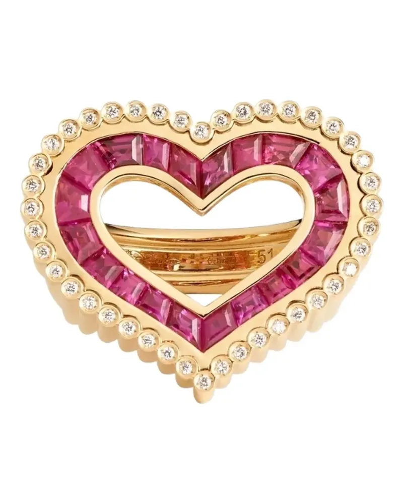 Marie Lichtenberg Love Ring mit Diamanten - Gold Gold