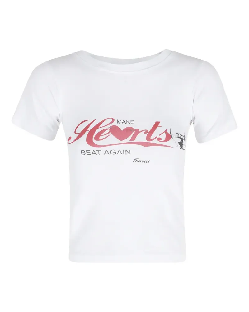 Fiorucci slogan-print T-shirt - Weiß Weiß