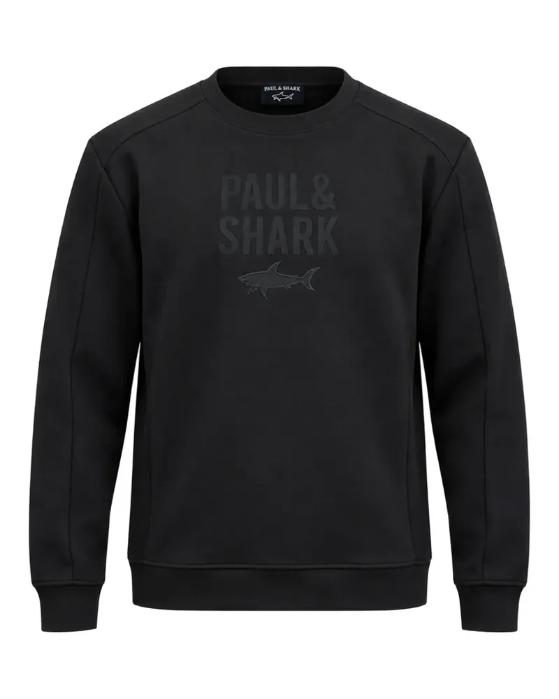 Paul & Shark Sweatshirt mit Logo-Print - Schwarz Schwarz