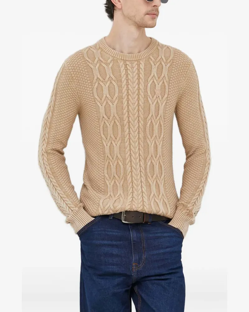 Guess Pullover mit Zopfmuster - Nude Nude