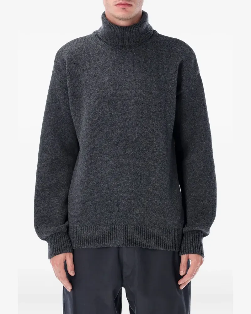 COLORFUL STANDARD roll-neck knitted sweater - Grau Grau