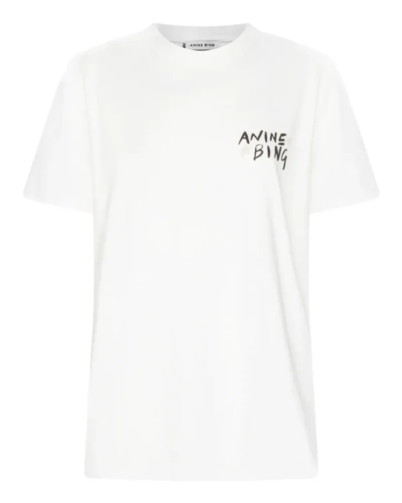 Anine Bing rear-lettering T-shirt - Weiß Weiß