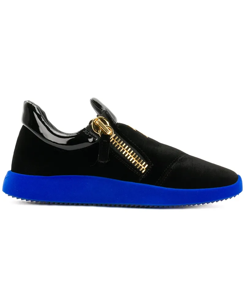 Giuseppe Zanotti Sneakers mit Oversized-Reißverschluss - Schwarz Schwarz