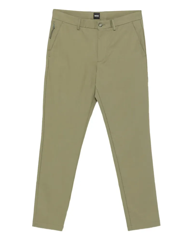 HUGO BOSS Schmale Hose mit Reißverschlusstaschen - Grün Grün