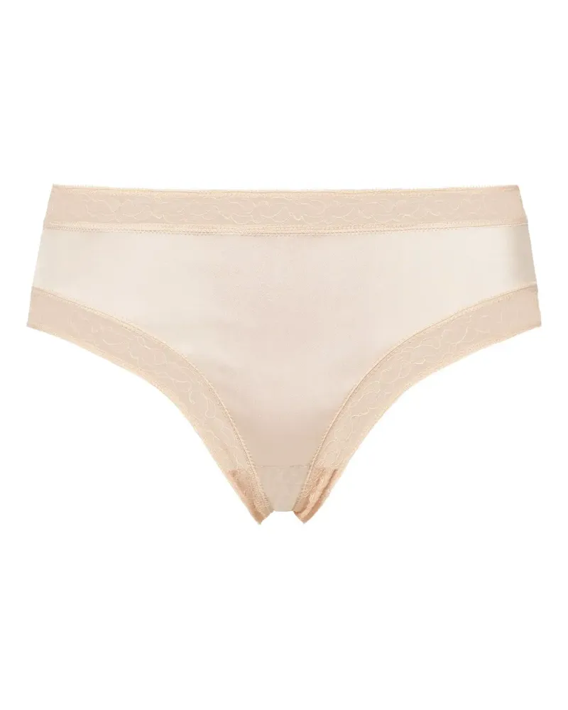Eres Rêveur Seiden-Tanga mit Spitzenbesatz - Nude Nude