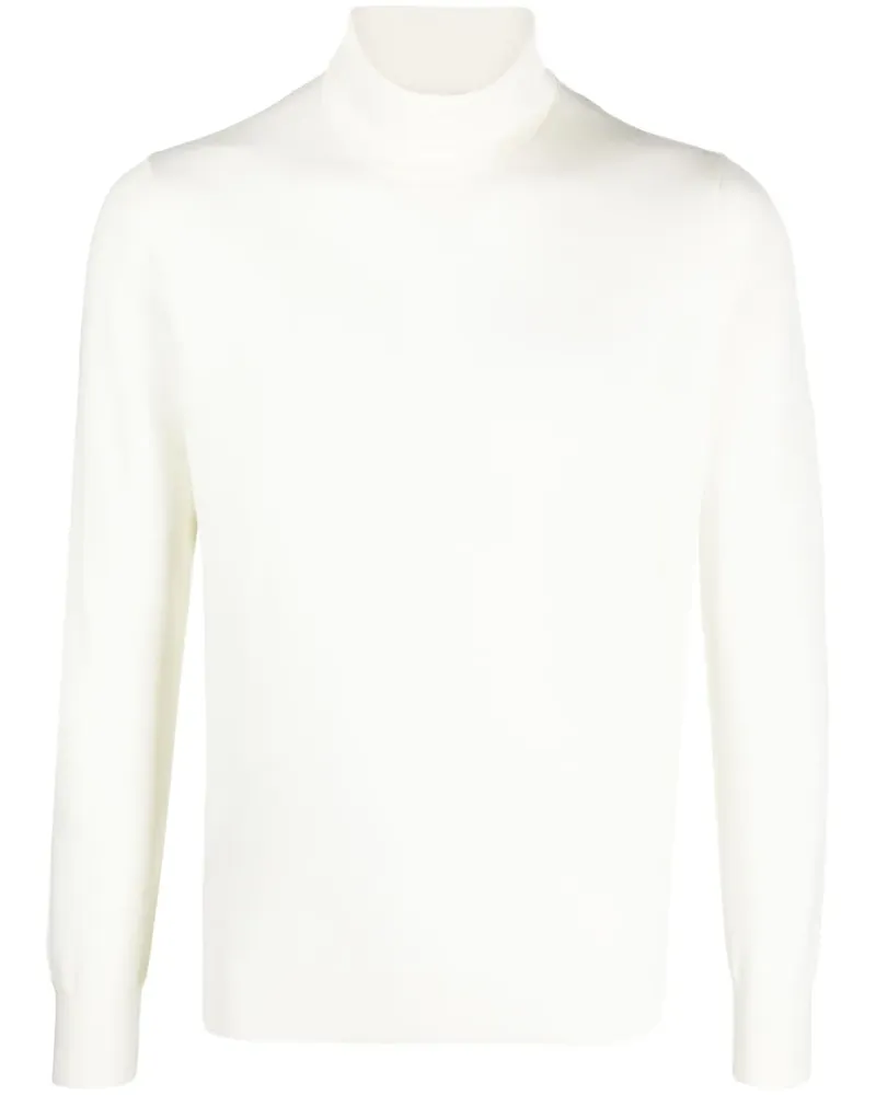 LARDINI Pullover mit Rollkragen - Weiß Weiß