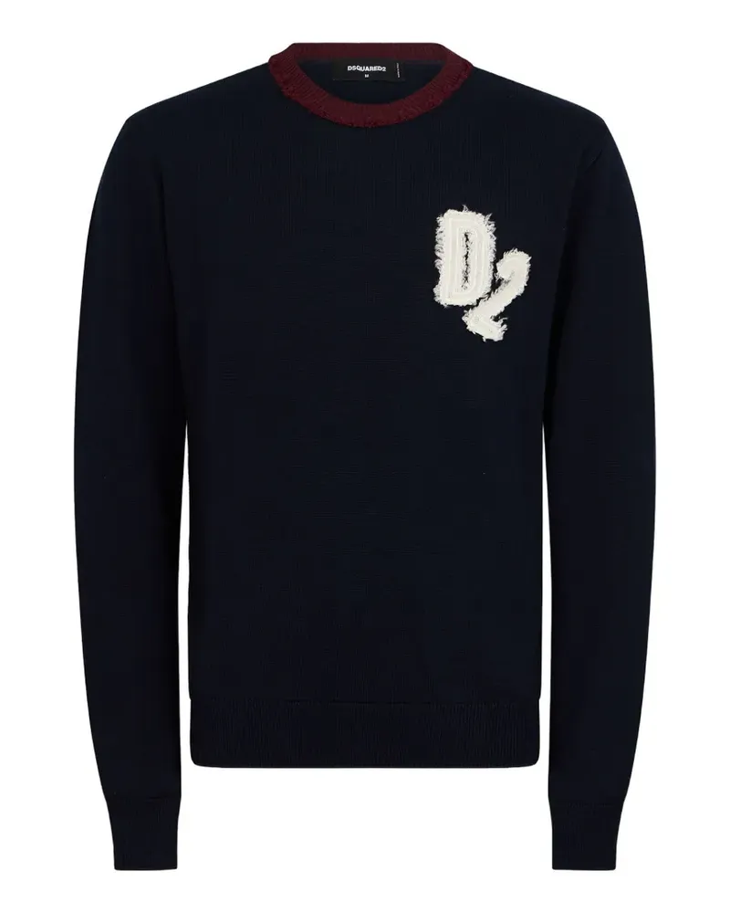 Dsquared2 College Pullover aus Wolle - Blau Blau