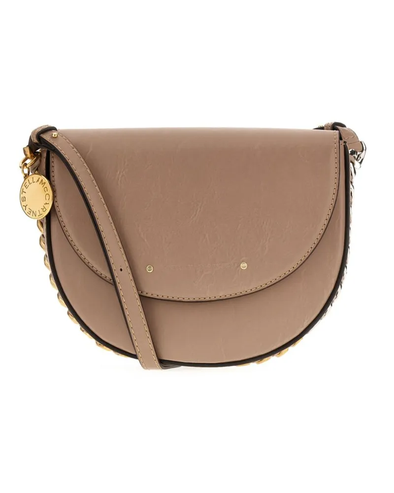 Stella McCartney Mittelgroße Frayme Schultertasche - Nude Nude