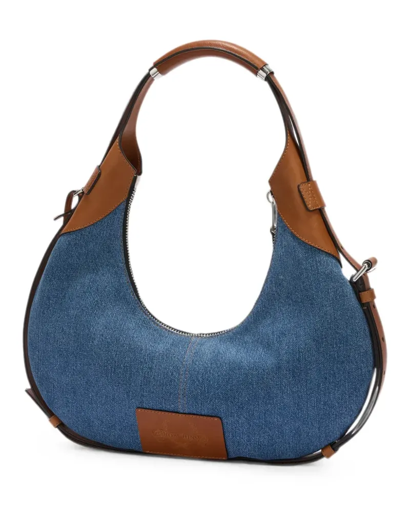 Moschino Umhängetasche aus Denim-Leder - Blau Blau
