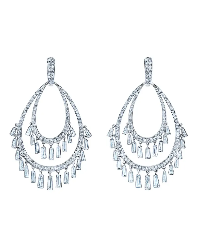 KWIAT 18kt Weißgoldohrringe mit Diamanten - Silber Silber