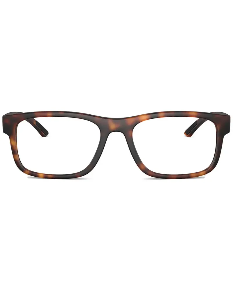 Prada Brille mit eckigem Gestell - Braun Braun