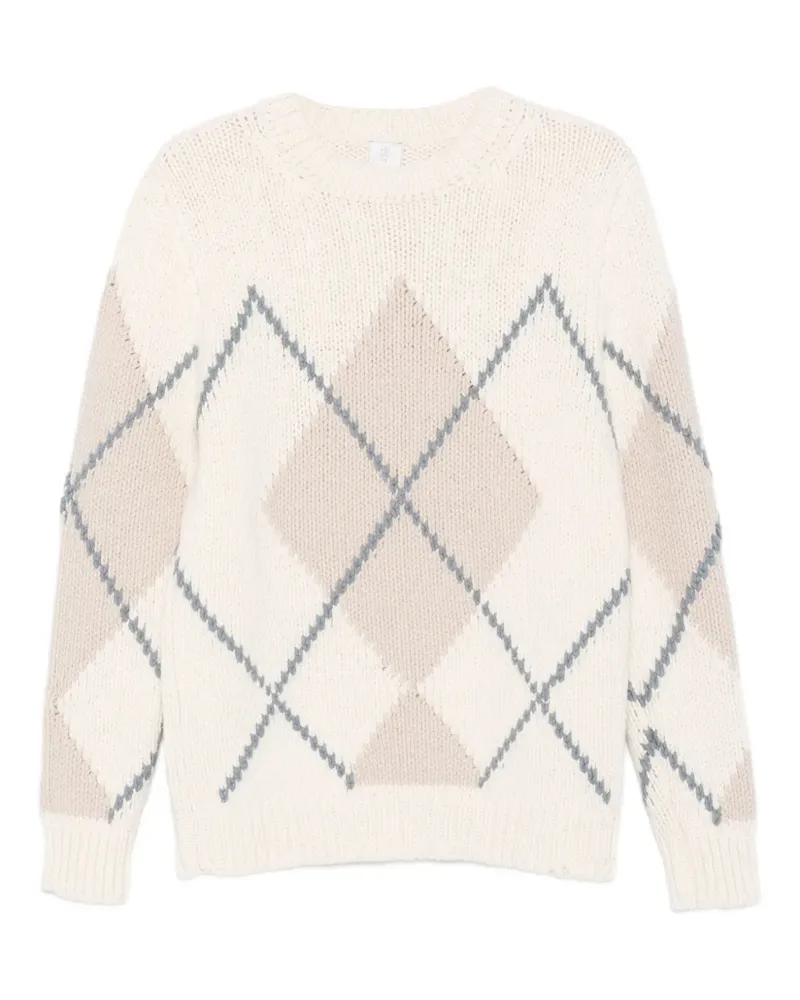 Eleventy Pullover mit Rautenmuster - Nude Nude