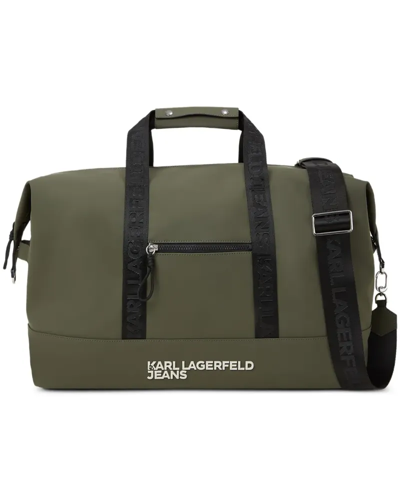Karl Lagerfeld Reisetasche mit Logo-Schild - Grün Grün