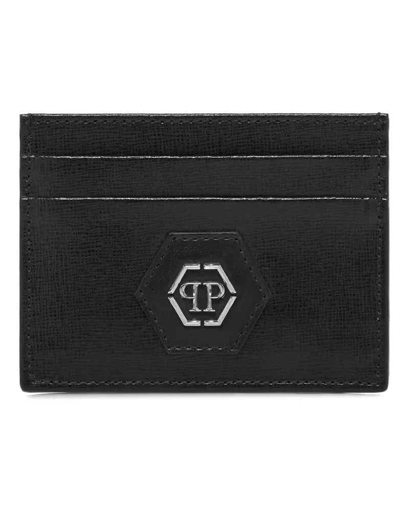 Philipp Plein Kartenetui mit Logo - Schwarz Schwarz