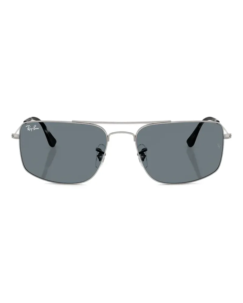 Ray Ban Explorer III Sonnenbrille mit eckigem Gestell - Silber Silber