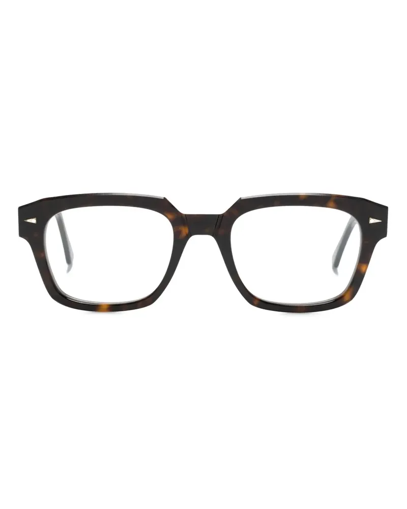 AHLEM Volontaires Brille mit eckigem Gestell - Braun Braun