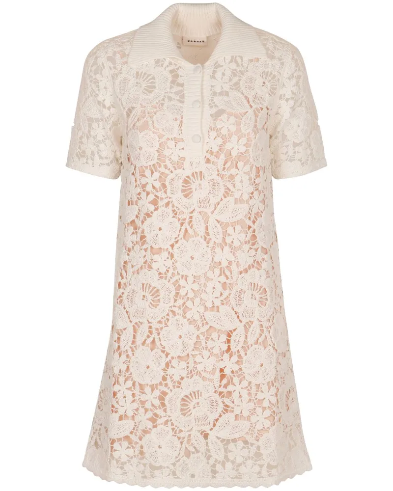 P.A.R.O.S.H. P.A.R.O H. Minikleid aus Leinen - Nude Nude