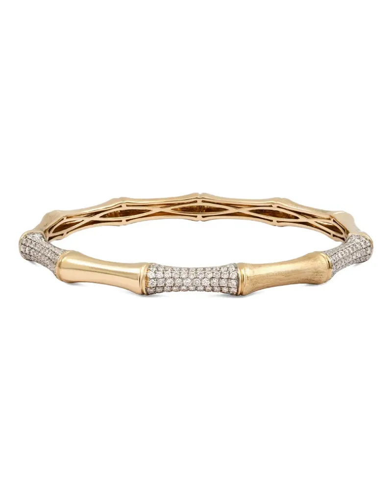 Rainbow K Bamboo Armband mit Diamanten - Gold Gold