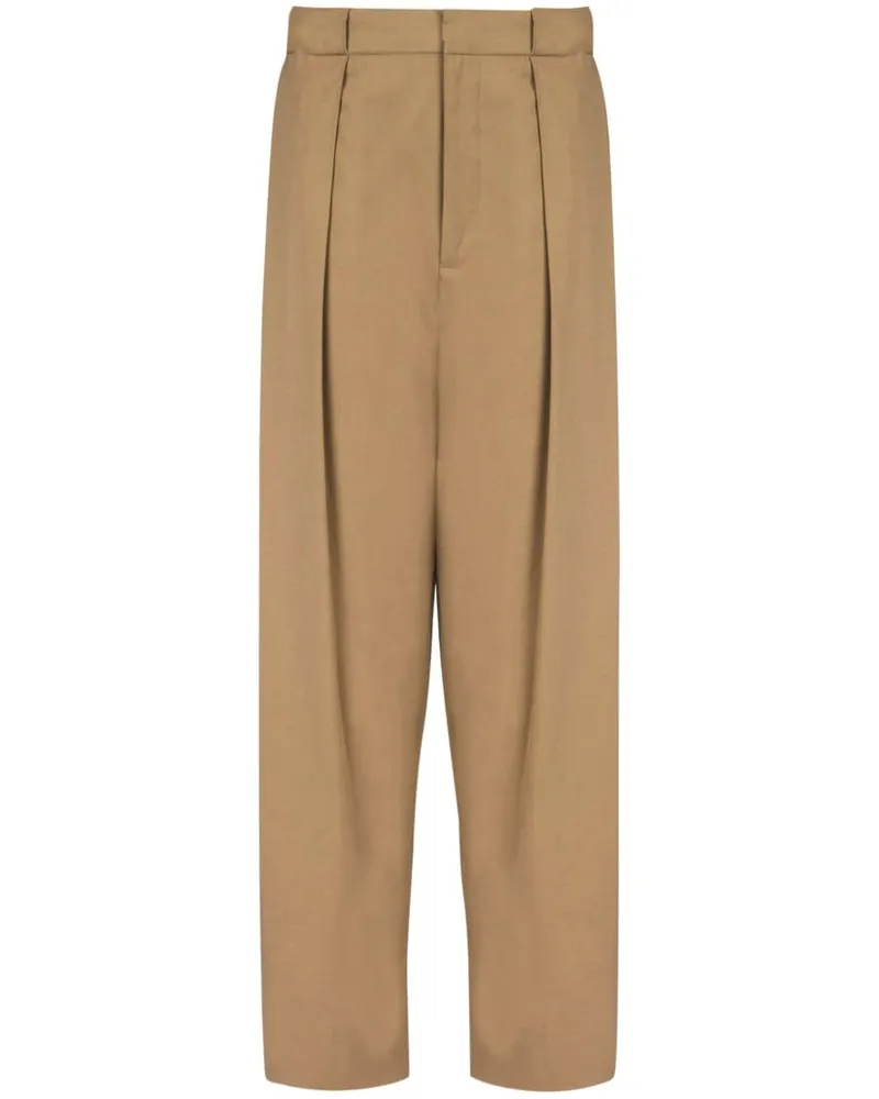 Balmain Hose mit Bundfalten - Nude Nude