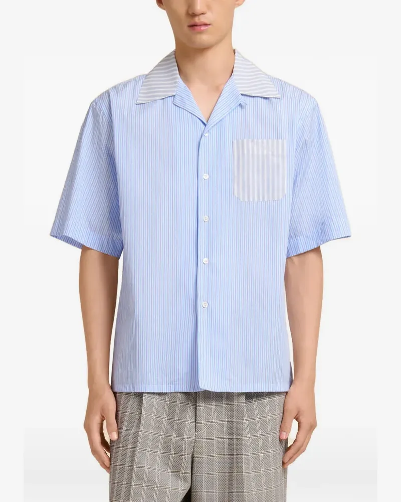 Marni Gestreiftes Hemd - Blau Blau