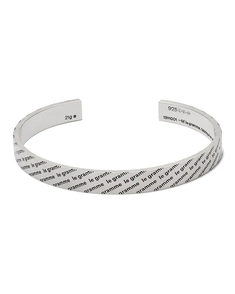 Le Gramme Armband mit Logo - Silber Silber