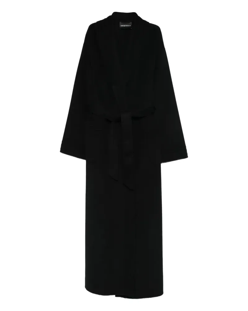 Emporio Armani wide-sleeves coat - Schwarz Schwarz