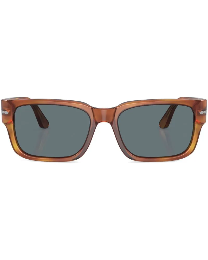 Persol Sonnenbrille mit eckigem Gestell - Braun Braun