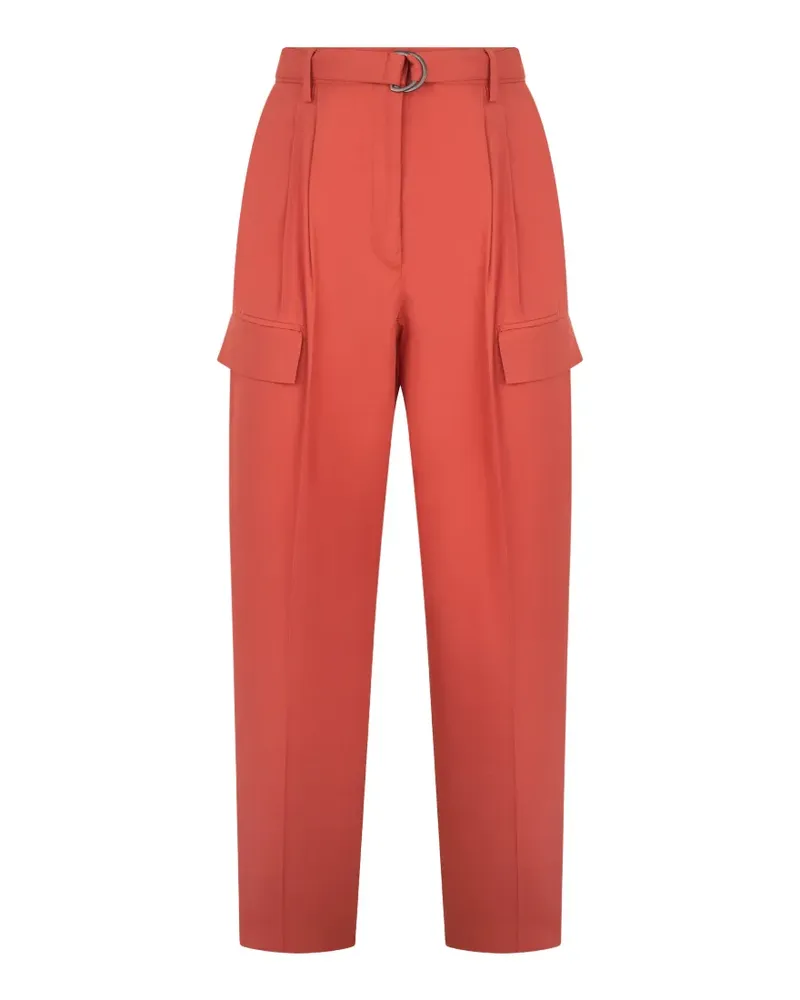Fabiana Filippi belt pockets trousers - Orange Orange
