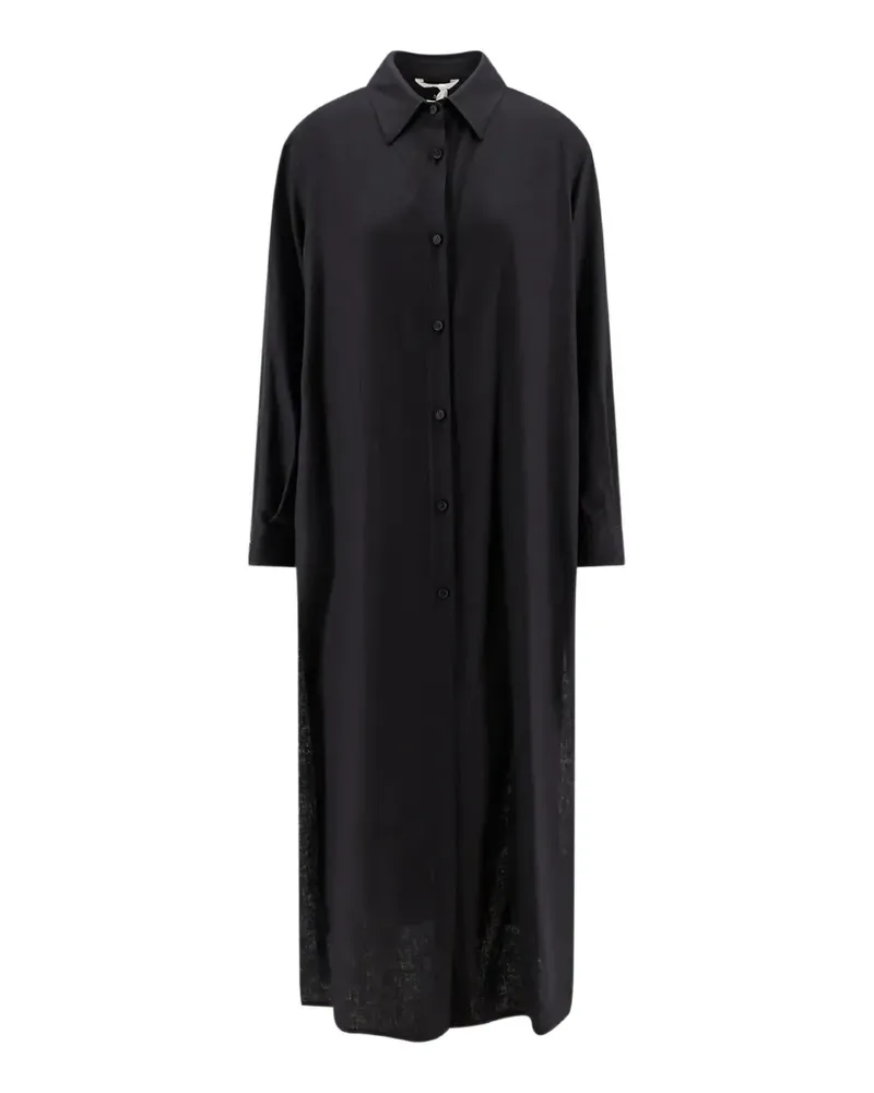 Hevò shirt maxi dress - Schwarz Schwarz