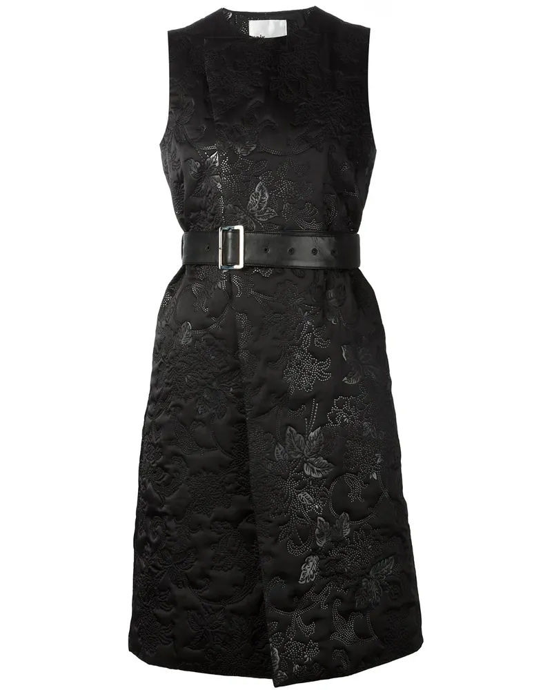 Noir Kei Ninomiya Ärmelloses Kleid mit Gürtel - Schwarz Schwarz