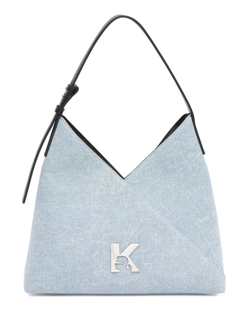 Karl Lagerfeld logo-plaque shoulder bag - Blau Blau