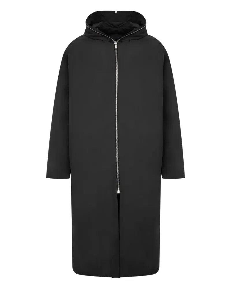 Rick Owens hooded coat - Schwarz Schwarz
